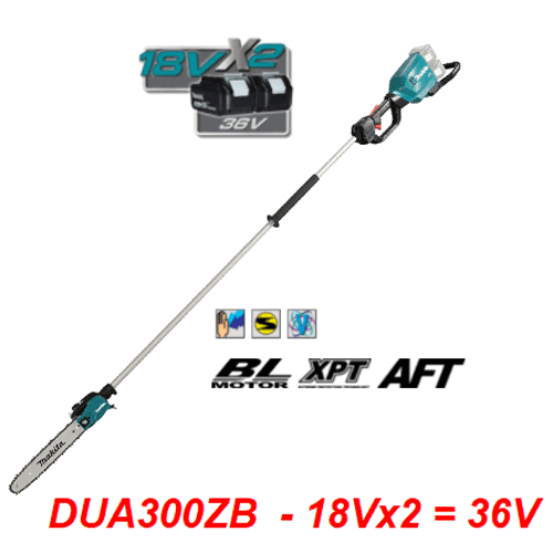  Máy cưa cành trên cao dùng 2 pin 18V Makita DUA300ZB 