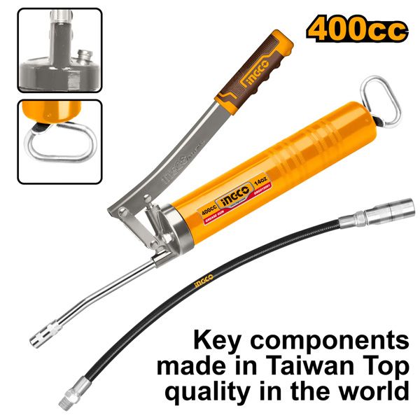 Súng bơm mỡ 400cc Ingco GRG015001