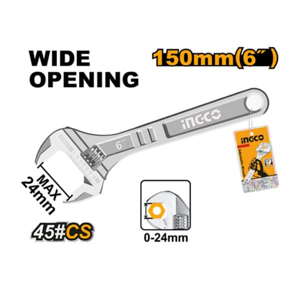 Mỏ lết 6 Inch/150mm Ingco HADW131062