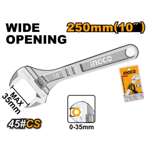 Mỏ lết 10 Inch/250mm Ingco HADW131102
