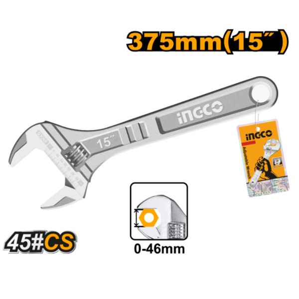 Mỏ lết 15 Inch/375mm Ingco HADW131152