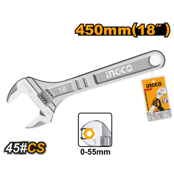 Mỏ lết 18 Inch/450mm Ingco HADW131182
