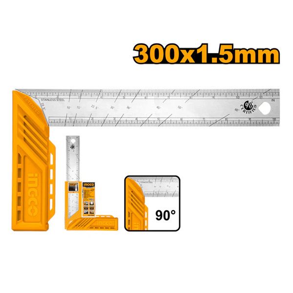 Thước ke góc vuông 300 Ingco HAS123002