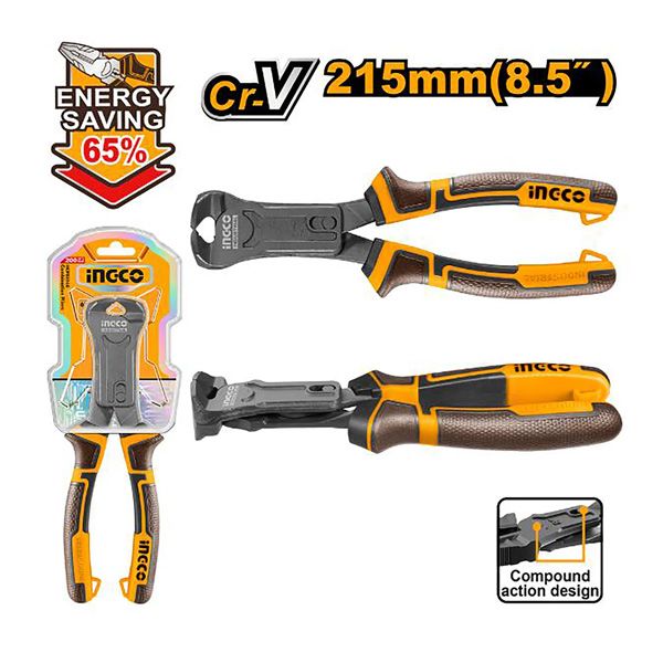 Kìm cắt trợ lực cao cấp 8.5 inch/215mm Ingco HCECP58200