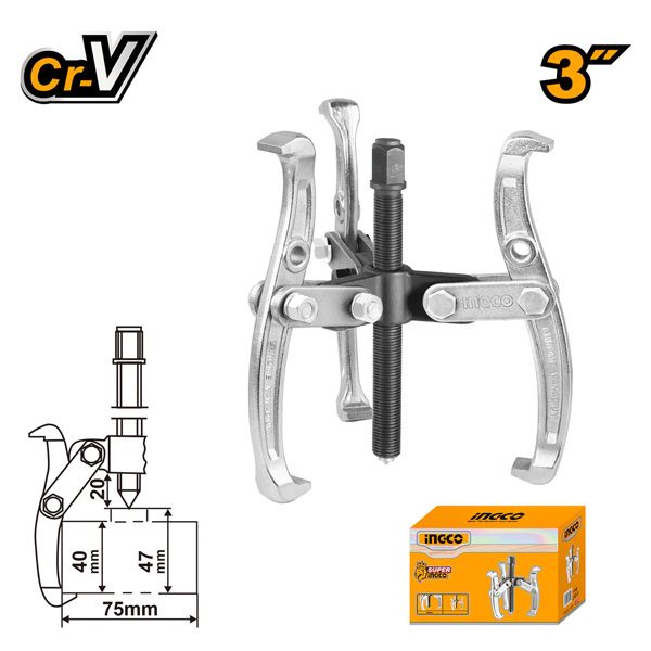Cảo 3 chấu 3 Inch Ingco HGP08033