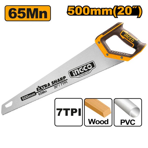 Cưa tay lá liễu 500mm Ingco HHAS08500