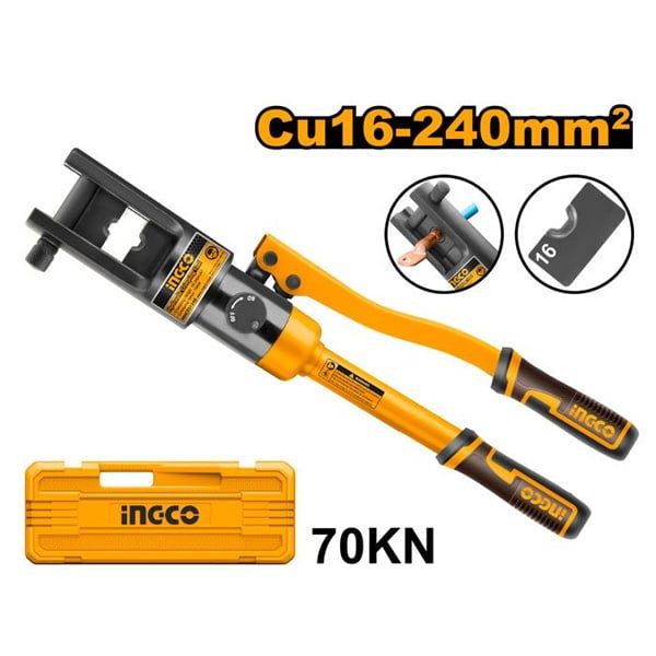 Kìm bấm cos thủy lực 16-240mm2 Ingco HHCT01240