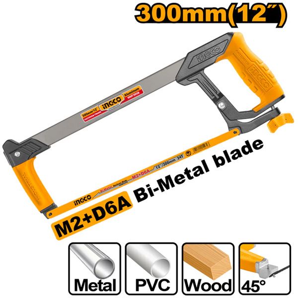 Khung cưa sắt 12 inch/ 300mm Ingco HHF3008