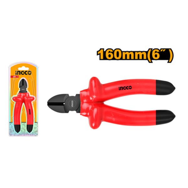 Kìm cắt cao cấp cách điện 1000V 160mm Ingco HIDCP01160