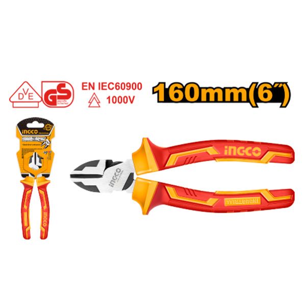 Kìm cắt cách điện cao cấp 6 inch/160mm Ingco HIHLDCP28160