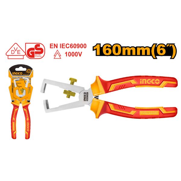 Kìm tuốt dây cách điện 6 inch/160mm Ingco HIWSP28160