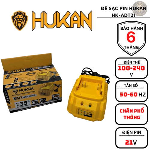  Bộ sạc pin 18-21V HUKAN HK-ADT21 
