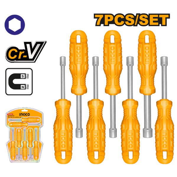 Bộ 7 tua vít lục giác Ingco HKNSD0701