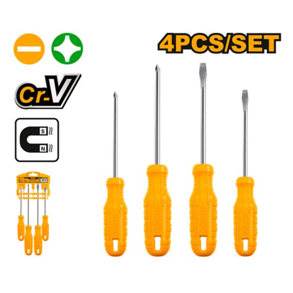 Bộ 4 tua vít Ingco HKSD0458