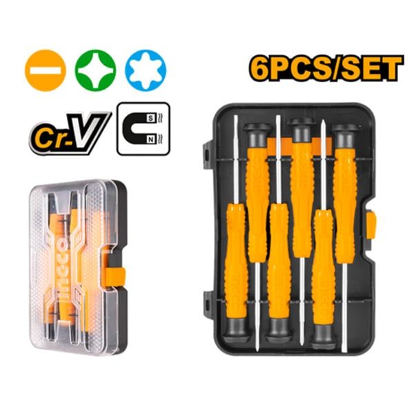 Bộ tua vít chính xác 6 chi tiết Ingco HKSD0618