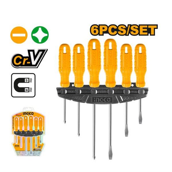 Bộ 6 tua vít Ingco HKSD0658
