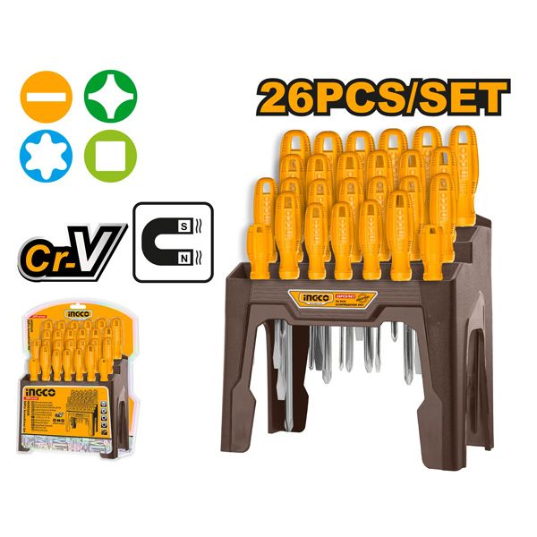 Bộ 26 tua vít đa năng Ingco HKSD2658