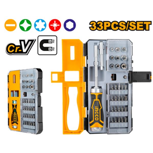 Bộ 33 tua vít đa năng Ingco HKSDB0338