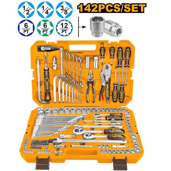 Bộ 142 món công cụ kết hợp Ingco HKTHP21421