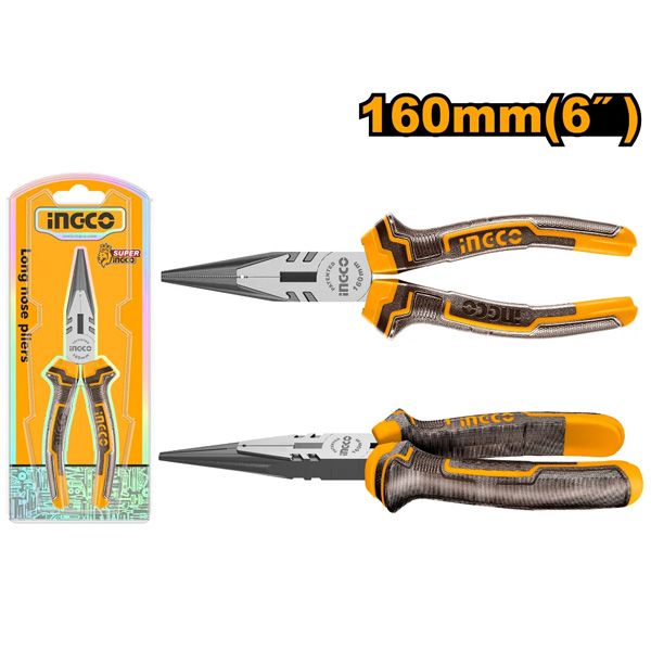 Kìm cắt mỏ dài 6 inch/160mm Ingco HLNP08168
