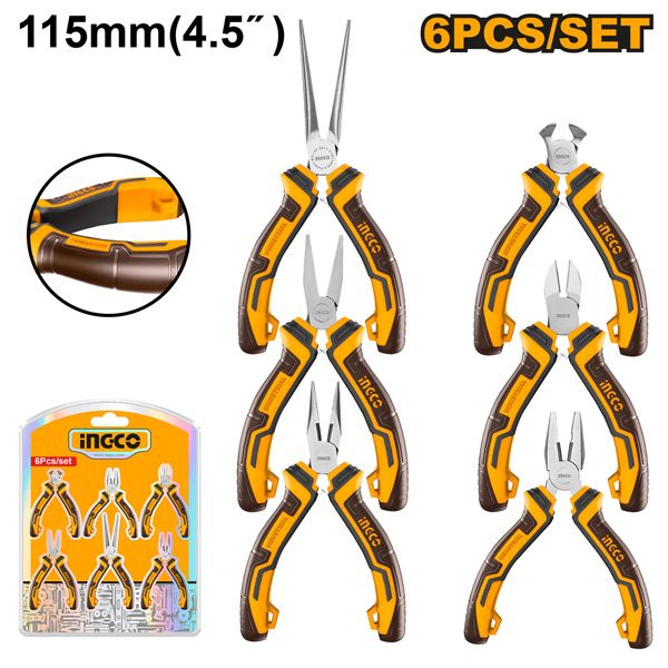 Bộ 6 kìm mini làm trang sức Ingco HMPS06115