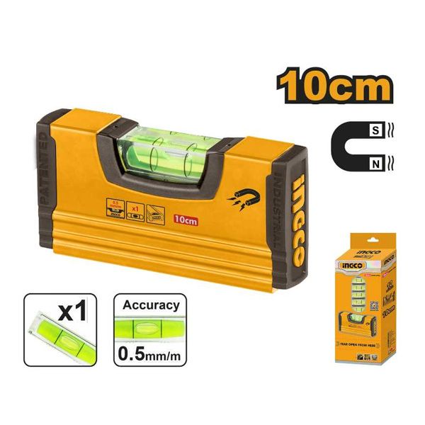 Thước thủy 10cm Ingco HMSL03101