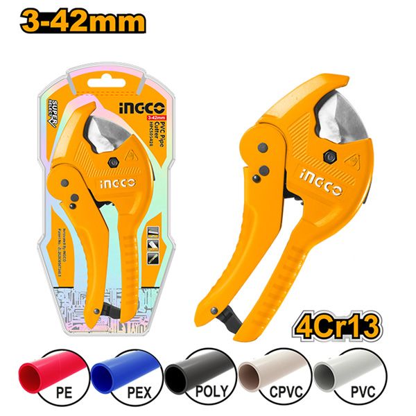 Kéo cắt ống nhựa PVC 3-42mm Ingco HPC0442