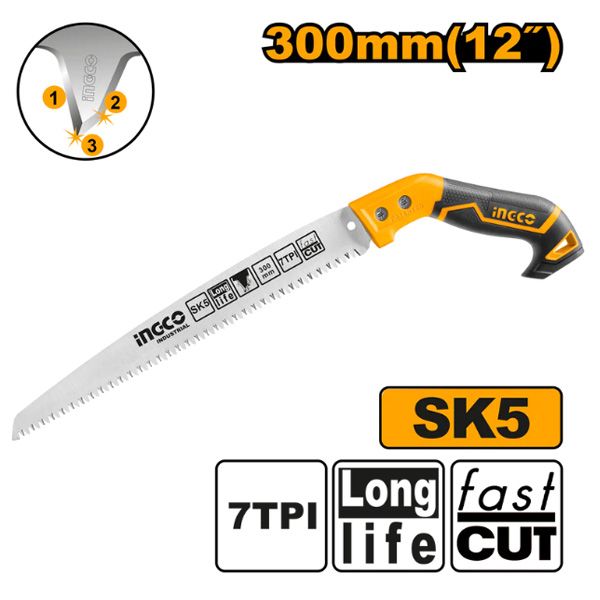 Cưa cành cầm tay lưỡi thẳng Ingco HPS3008