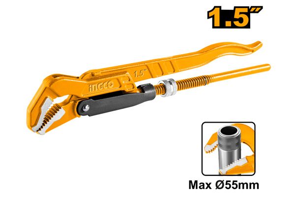 Cờ lê mở ống 45 độ hạng nặng Thụy Điển 1.5 Inch Ingco HPW04153