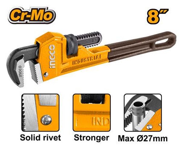 Mỏ lết răng 8 Inch/ 200mm Ingco HPW0808