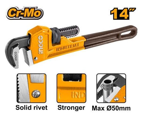 Mỏ lết răng 14 Inch/ 350mm Ingco HPW0814