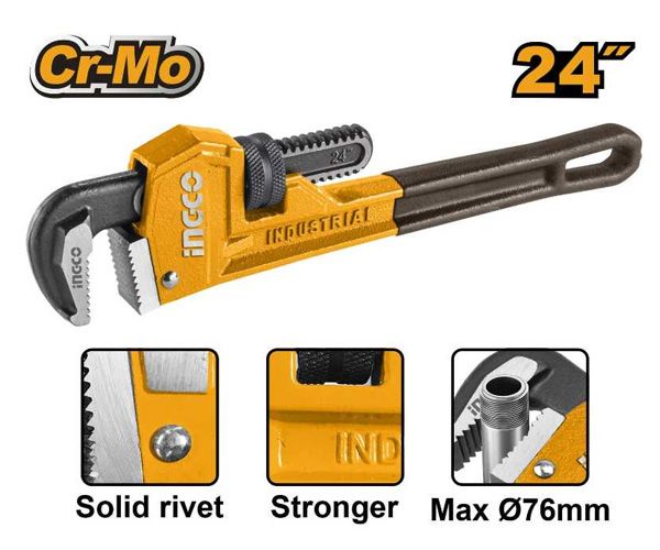 Mỏ lết răng 24 Inch/ 600mm Ingco HPW0824