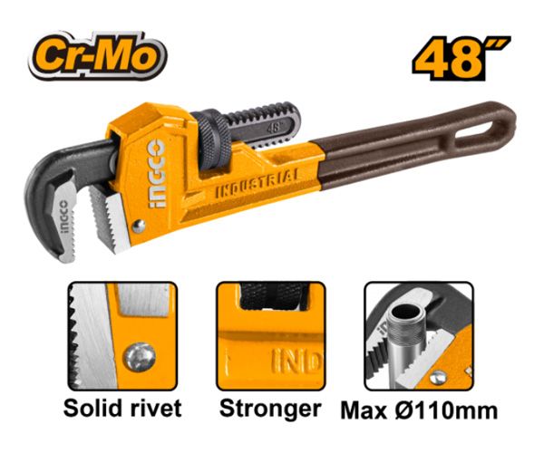 Mỏ lết răng 48 Inch/ 1200mm Ingco HPW0848