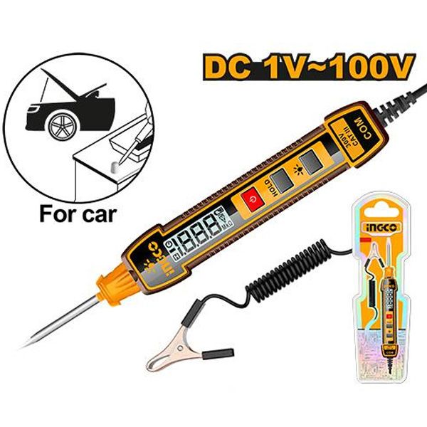 Dụng cụ kiểm tra mạch điện ô tô kỹ thuật số DC 1V-100V Ingco HSDT41001