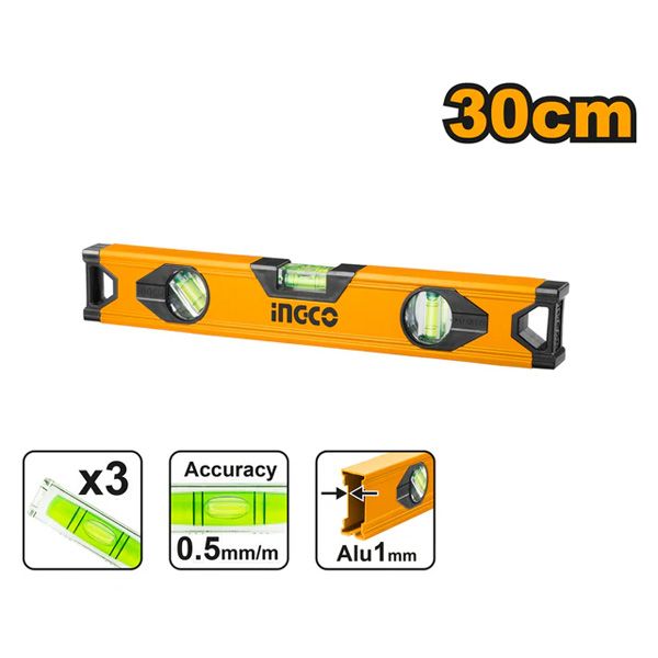 Thước thủy 30cm Ingco HSL18030