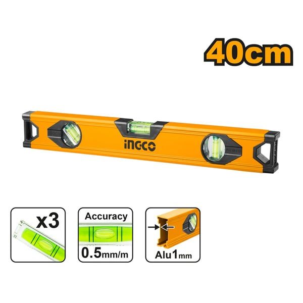 Thước thủy 40cm Ingco HSL18040