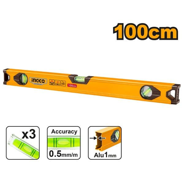 Thước thủy 100cm Ingco HSL18100