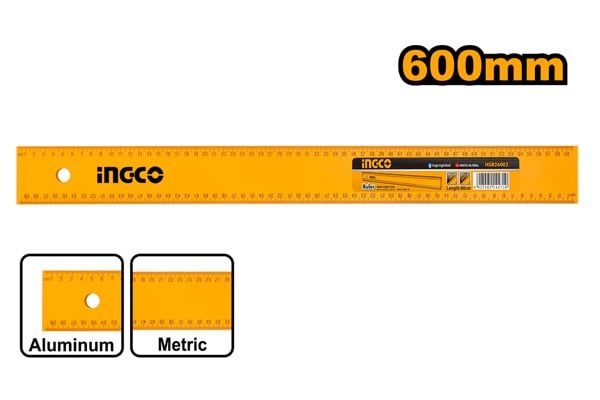 Thước lá nhôm 60cm Ingco HSR26002