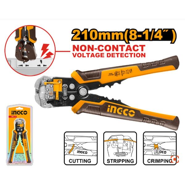Kìm tuốt dây điện tự động Ingco HWSP102429
