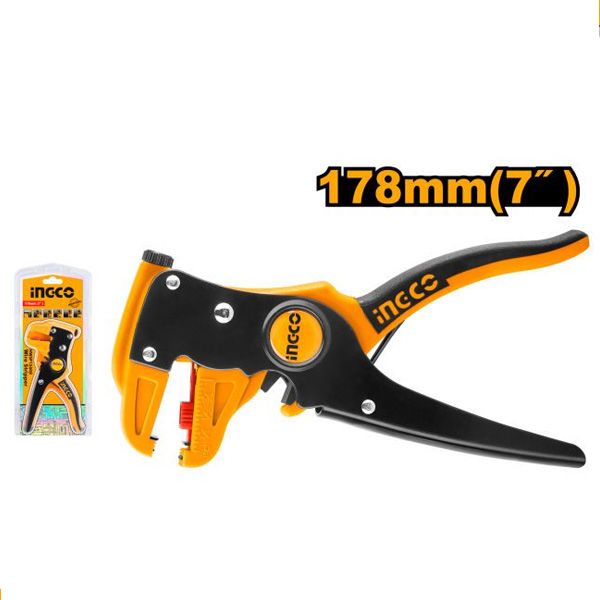 Kìm tuốt dây điện mỏ quạ Ingco HWSP15608