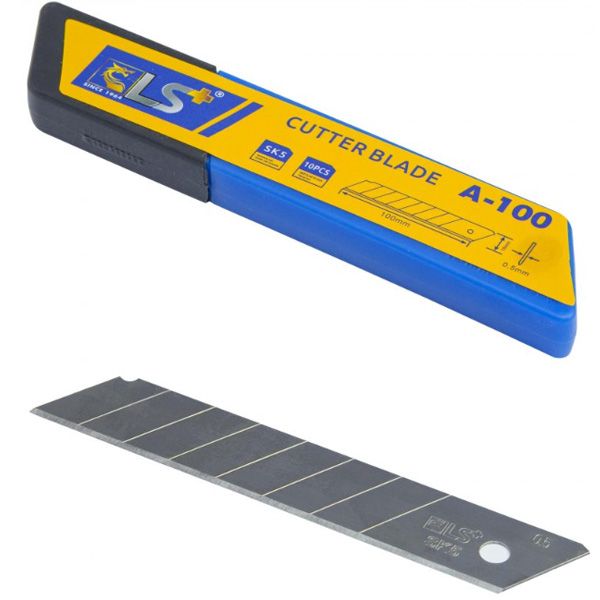 Lưỡi dao rọc giấy 18mm A100 LSLS600202 hộp 10 lưỡi