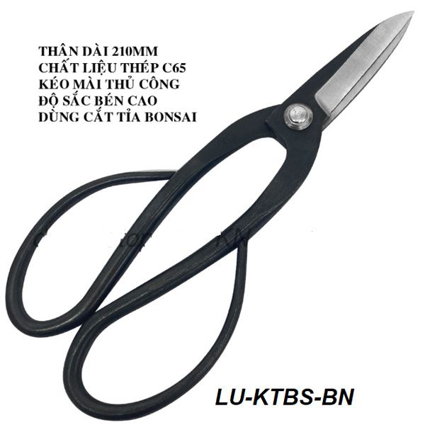  Kéo cắt cành Bonsai tay bầu nhỏ 210mm TOP LU-KTBS-BN 