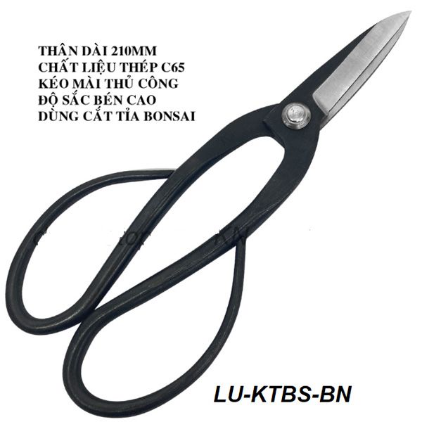 Kéo cắt cành Bonsai tay bầu nhỏ 210mm TOP LU-KTBS-BN
