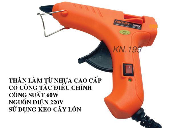 Súng keo công tắc loại lớn 60W CENTURY LU-SKCT60