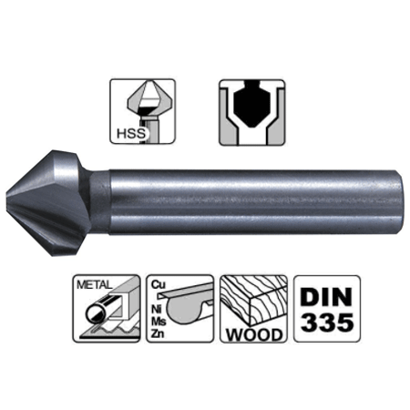  Mũi lã 3 lưỡi cắt thép gió HSS M5 Makita D-37459 