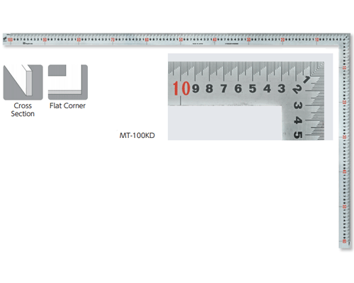  Thước ke góc vuông 100x60cm vạch kaidan Niigata MT-100KD 