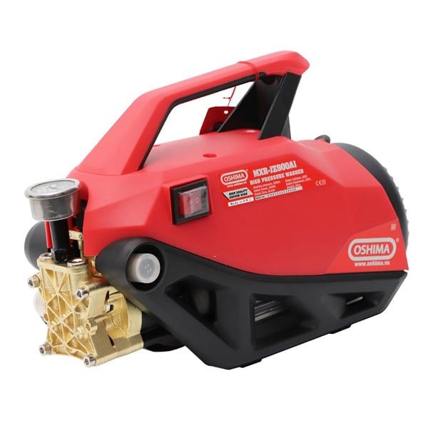 Máy rửa xe cao áp 2.5KW màu đỏ Oshima MXR-JZ900A1