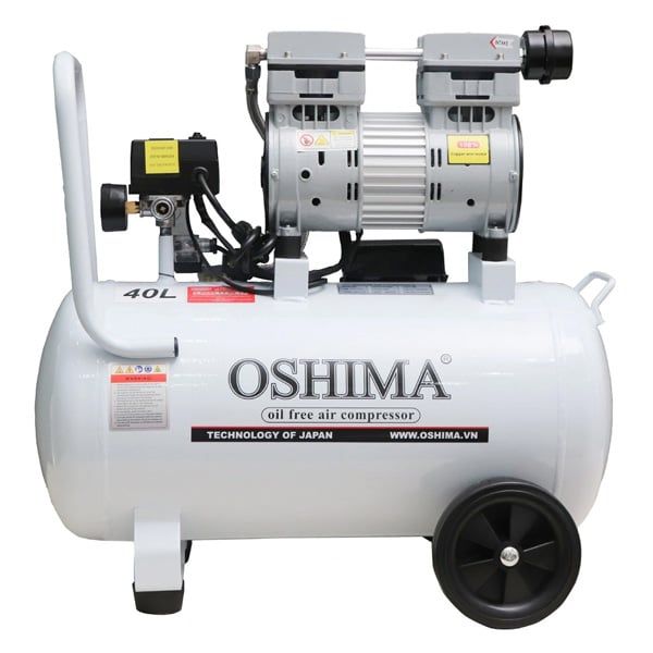 Máy nén khí không dầu 3.0HP tua chậm bình 40L Oshima 40L-3.0HP
