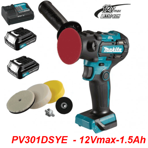  Máy đánh bóng dùng pin 12V max Makita PV301DSYE 