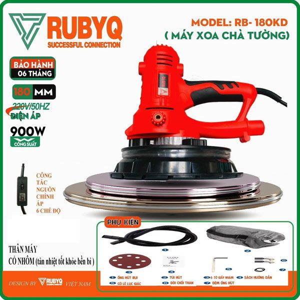 Máy chà tường RUBYQ RB-180KD